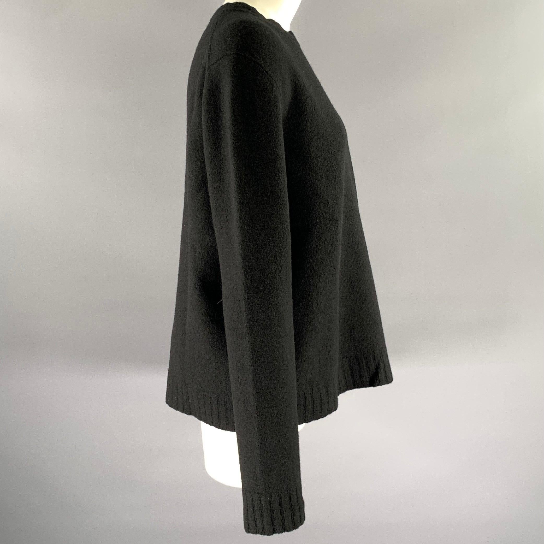 Jil Sander Size M Black Wool Pull On Sweater View 3
