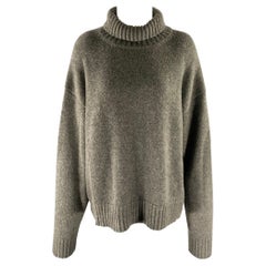 JIL SANDER Maglione a collo alto in misto cashmere grigio taglia M