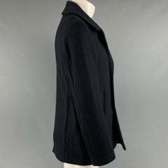 JIL SANDER Size M Navy Wool Peacoat