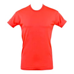 JIL SANDER Size M Pink Neon Jersey Polyester Crew Neck T-shirt