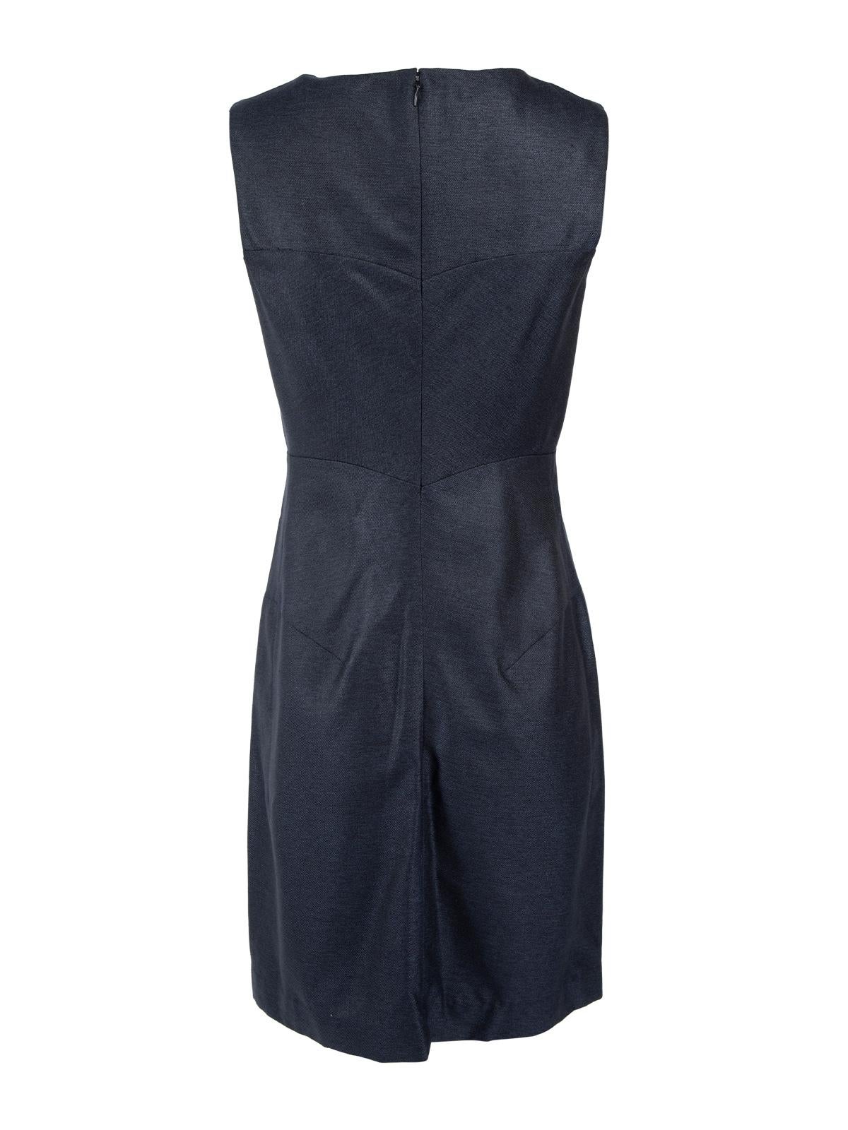 Black Jil Sander Sleeveless Denim Style Dress Size XXS