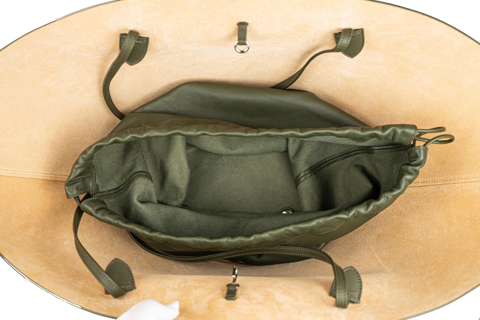Jil Sander Sombrero-Tasche in Khaki im Angebot 2