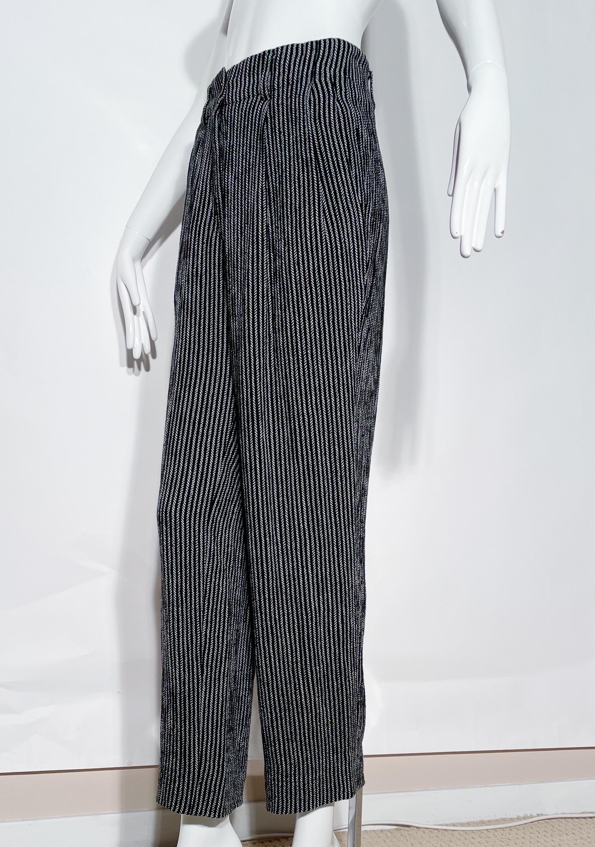 Women's Jil Sander Stripe Trousers For Sale