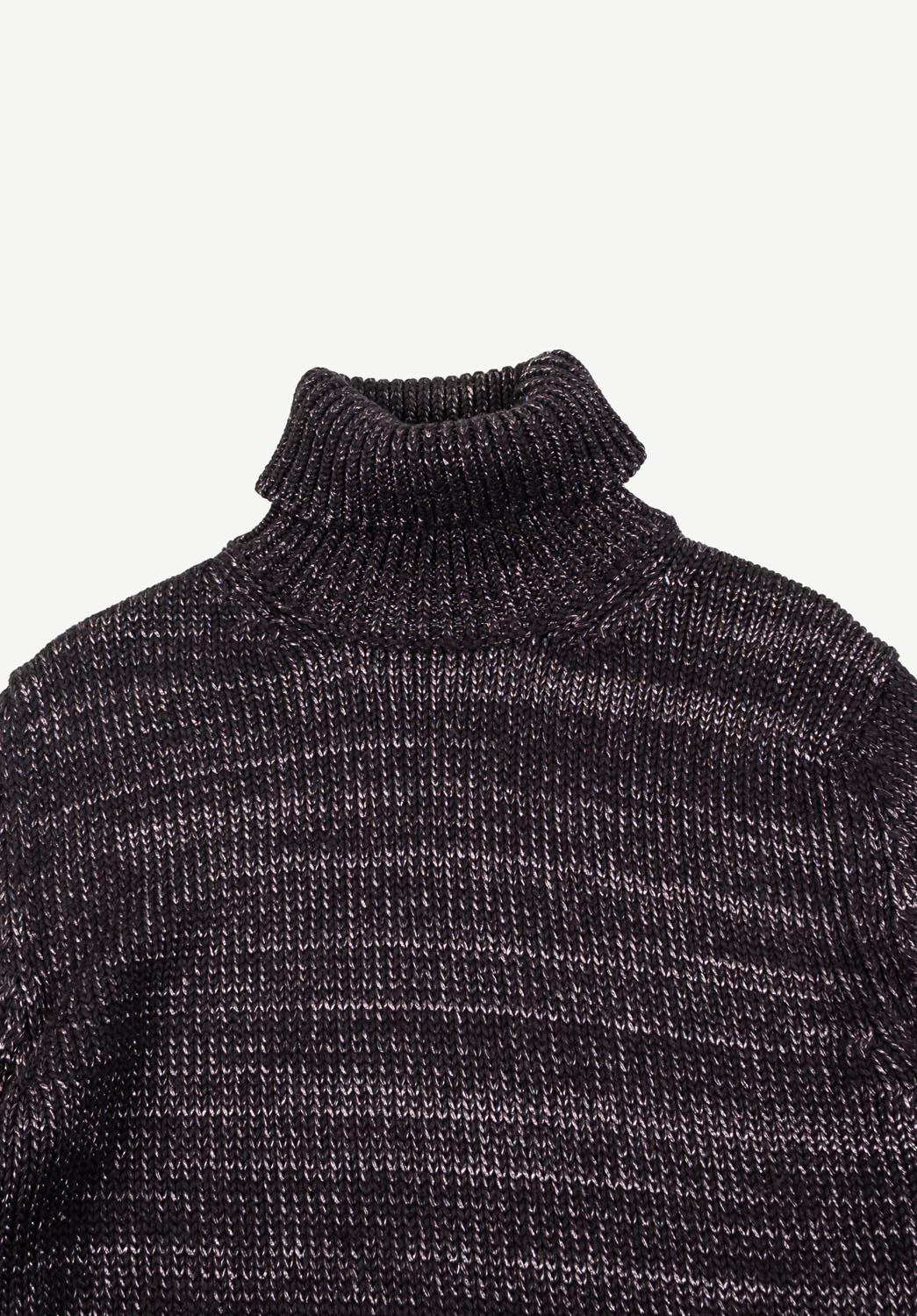 Black Jil Sander Turtleneck Knitted Men Sweater Size 48IT(M) For Sale