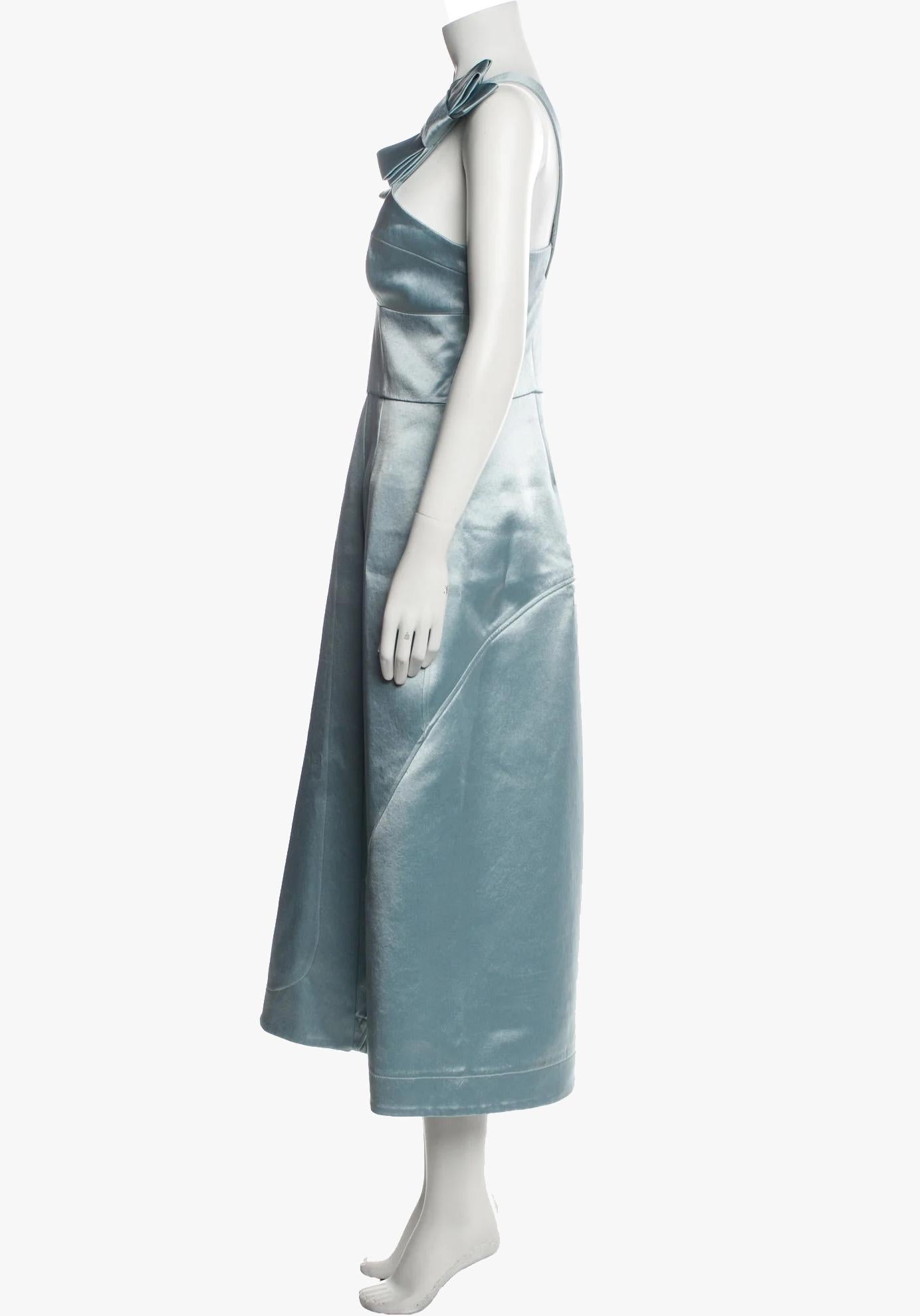 Jil Sander V-neck evening dress In Good Condition For Sale In New York, NY