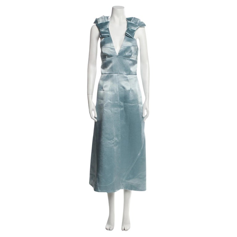 Jil Sander V-neck evening dress For Sale at 1stDibs