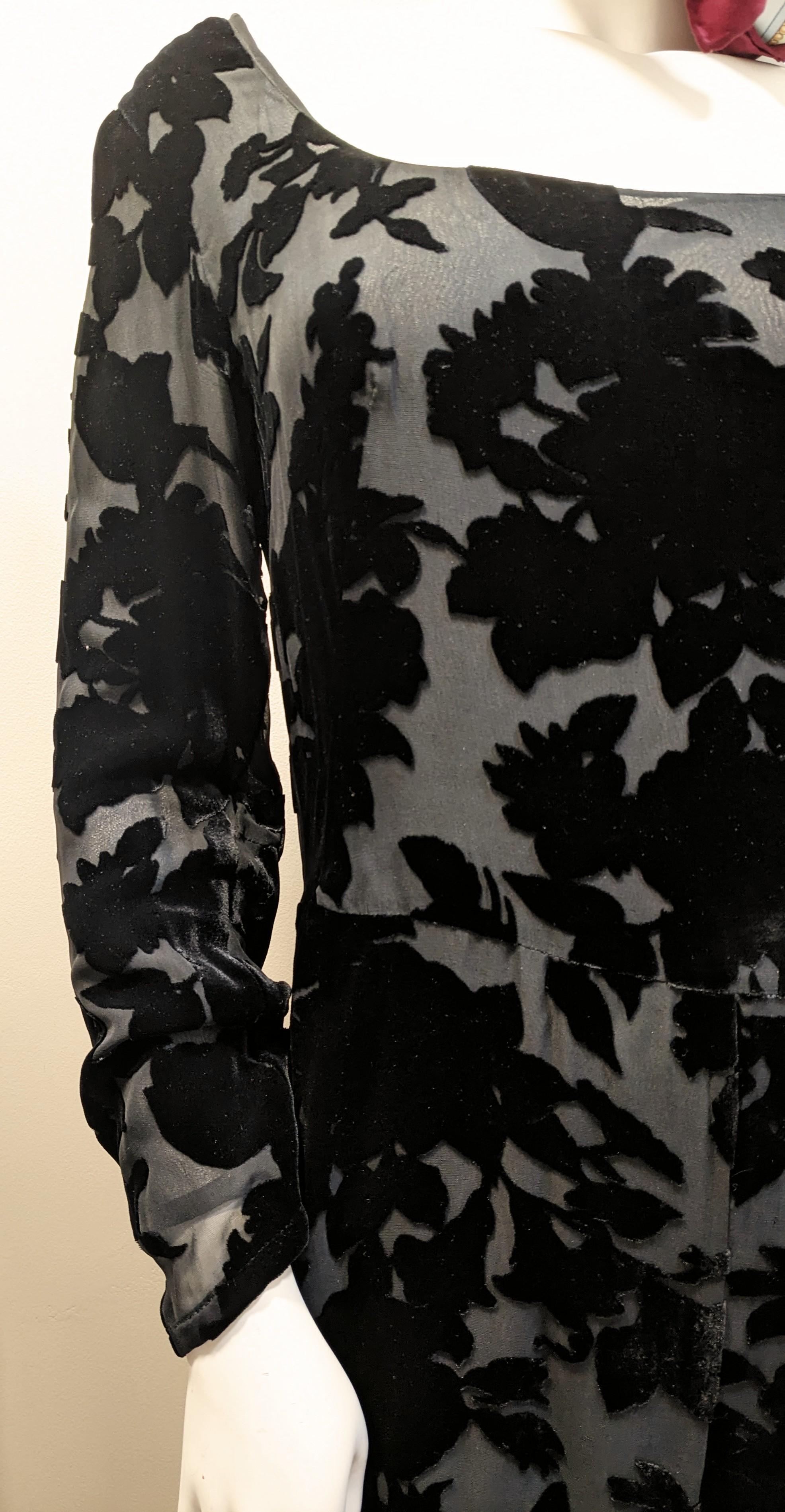 Jil Sander Vintage Velvet Effect Dress In Excellent Condition For Sale In  Bilbao, ES
