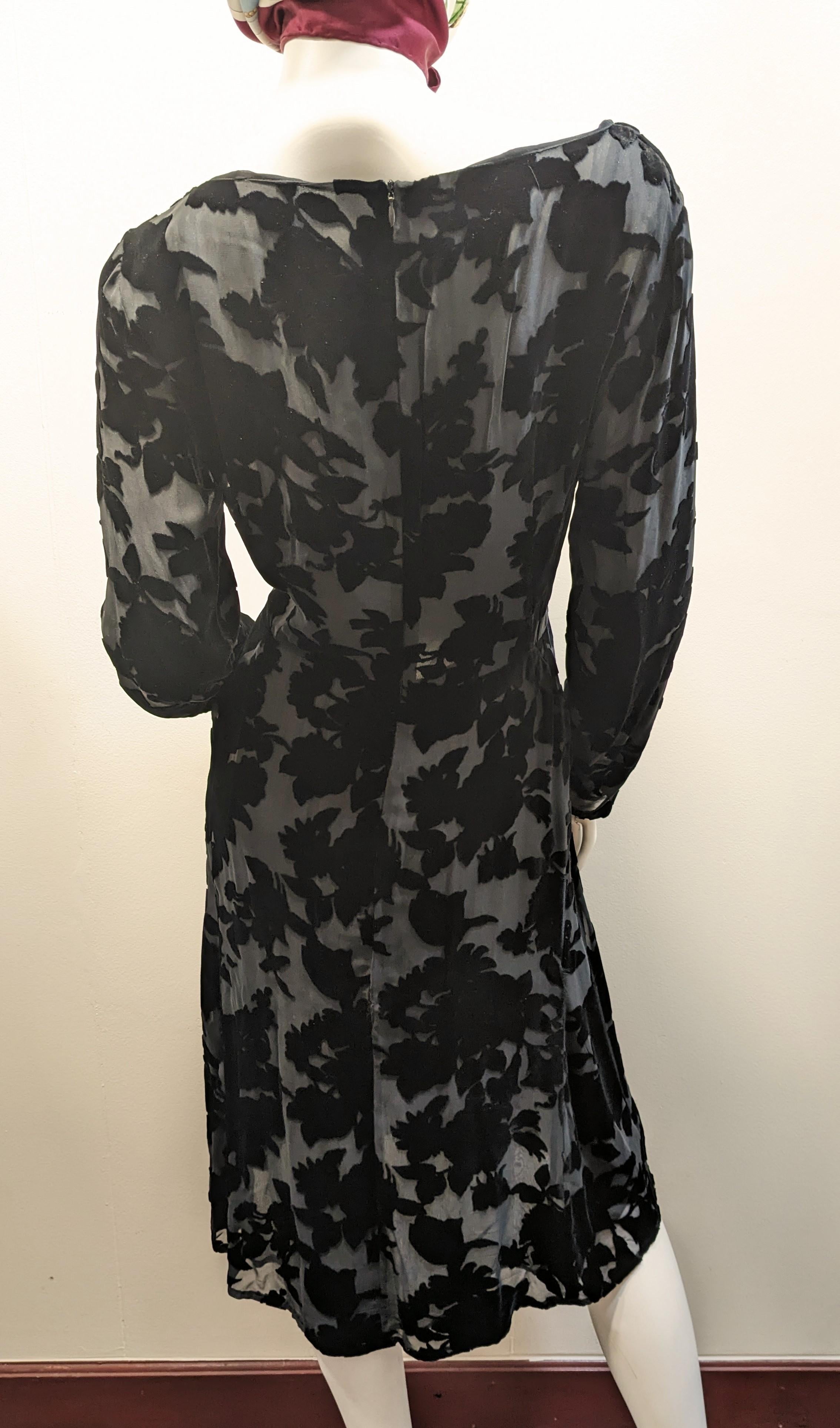 Women's Jil Sander Vintage Velvet Effect Dress For Sale