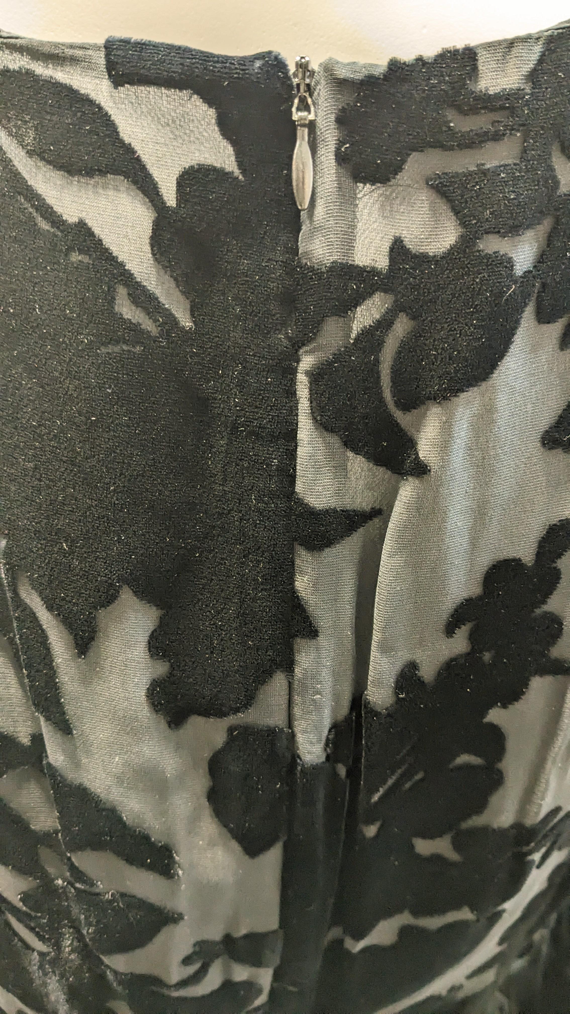 Jil Sander Vintage Velvet Effect Dress For Sale 1
