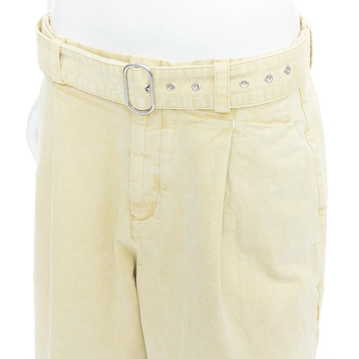 JIL SANDER + washed yellow cotton belted wide leg pants FR38 M
Reference: CNLE/A00423
Brand: Jil Sander
Collection: Jil Sander +
Material: Cotton
Color: Yellow
Pattern: Solid
Closure: Zip Fly
Extra Details: Yellow cotton. Garment dyed. Pleat