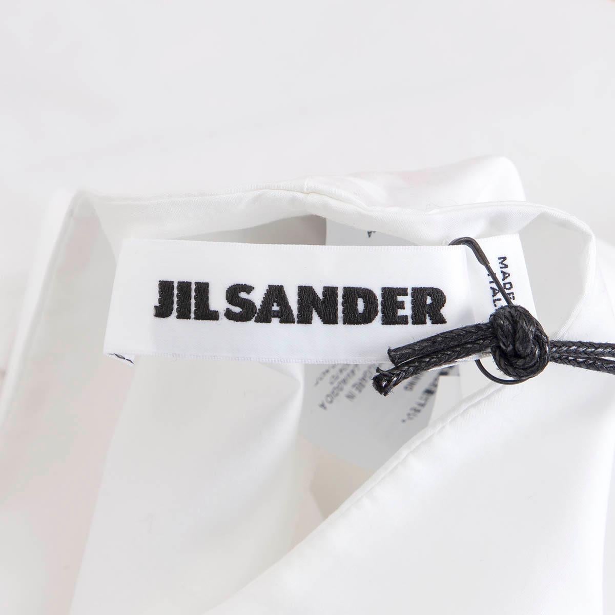 JIL SANDER white cotton OPEN BACK HALTER Shirt 36 S For Sale 2