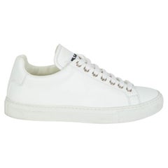 Used JIL SANDER white leather SMITH Tennis Sneakers Shoes 36