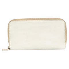 Jil Sander White Leather Wallet