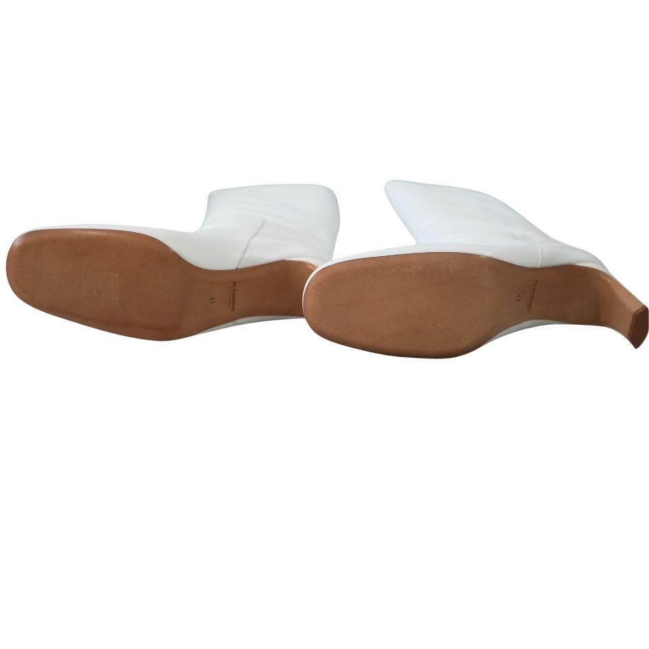 Jil Sander Botas hasta la rodilla de piel de napa blanca 41 en venta 7
