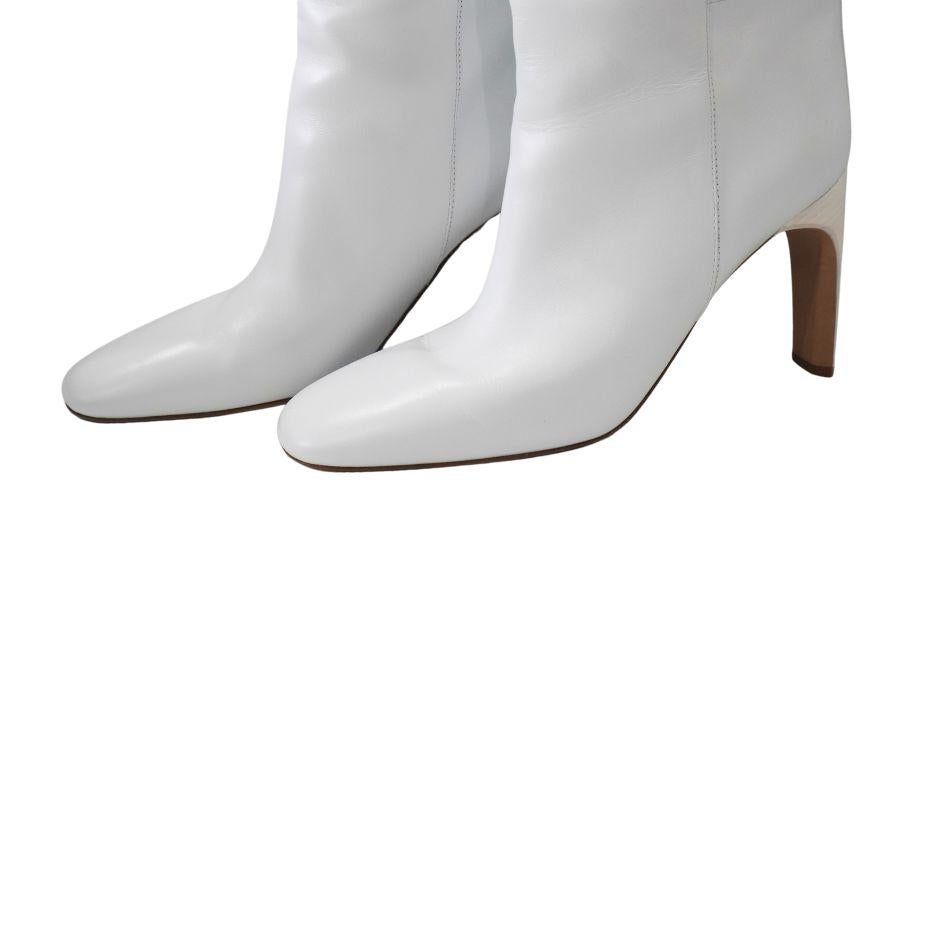 Jil Sander Botas hasta la rodilla de piel de napa blanca 41 en venta 1