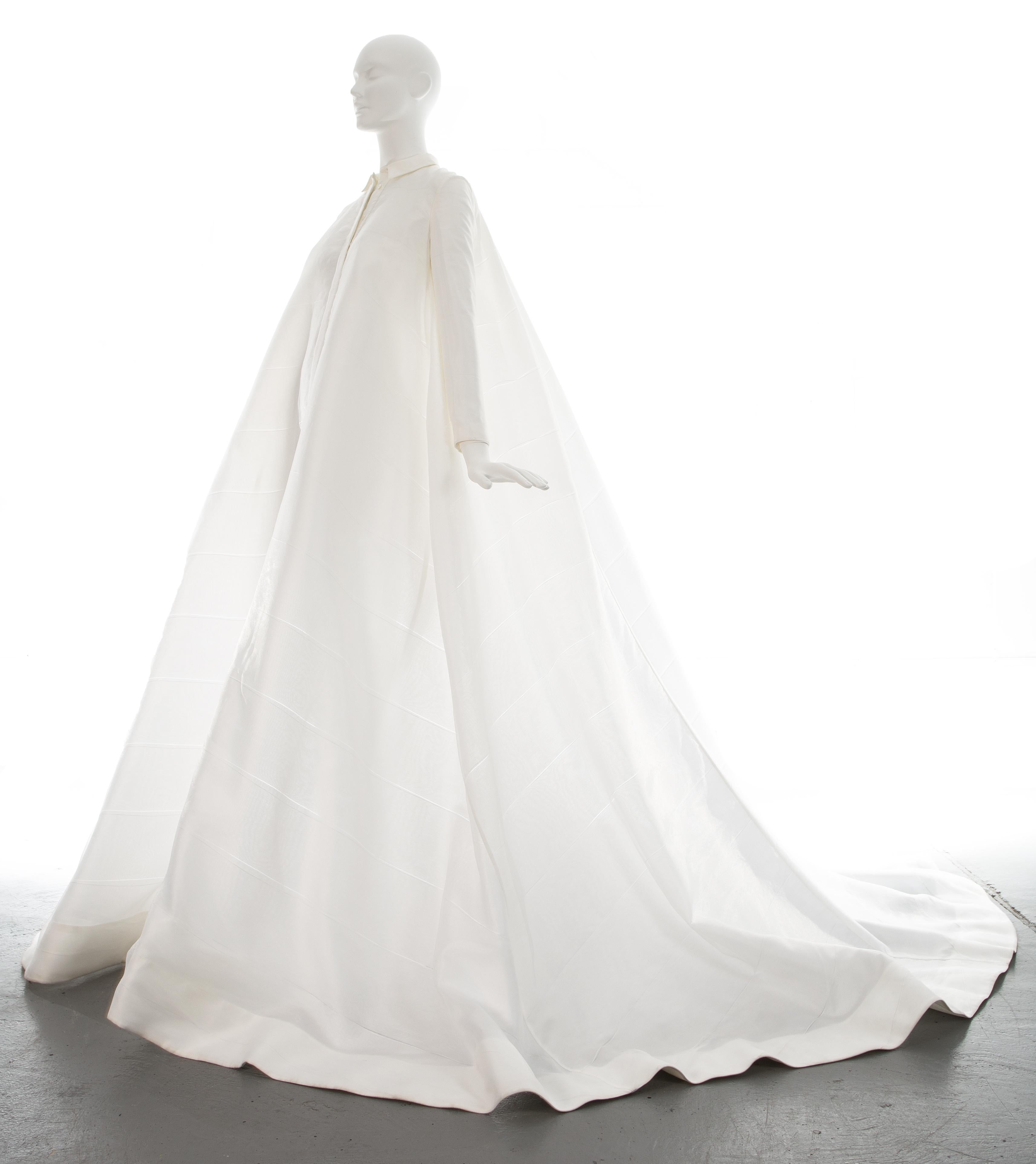 Jil Sander white organza wedding dress at 1stDibs | jil sander wedding dress,  jil sander 2000 wedding dress, 2000 jil sander wedding dress
