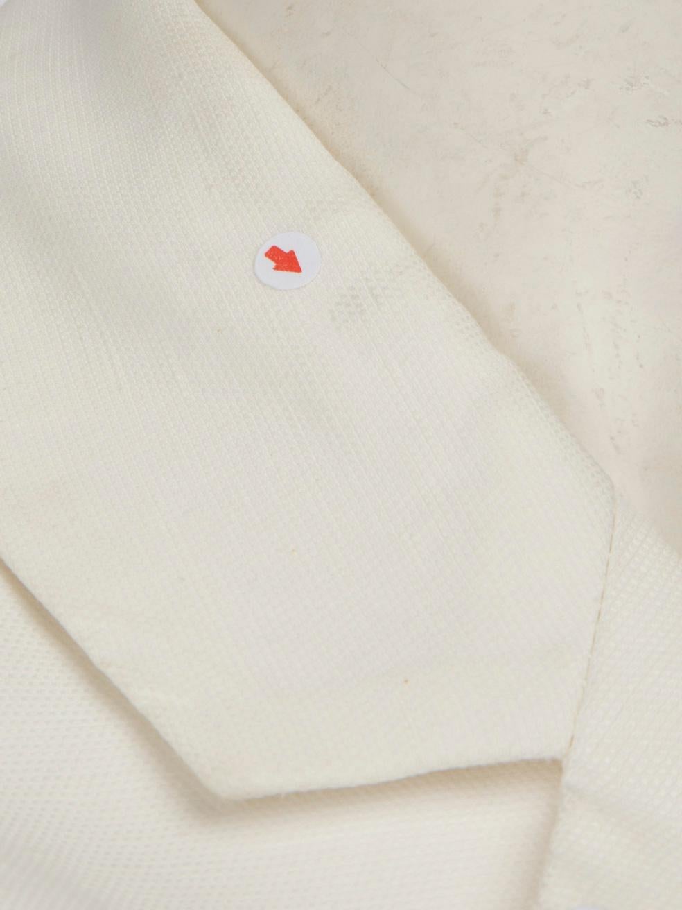 Jil Sander Blazer blanco con dobladillo plisado Talla S 3