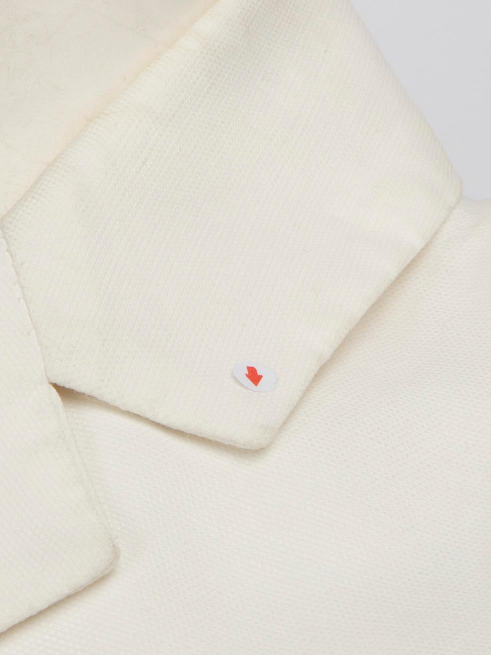 Jil Sander Blazer blanco con dobladillo plisado Talla S 4