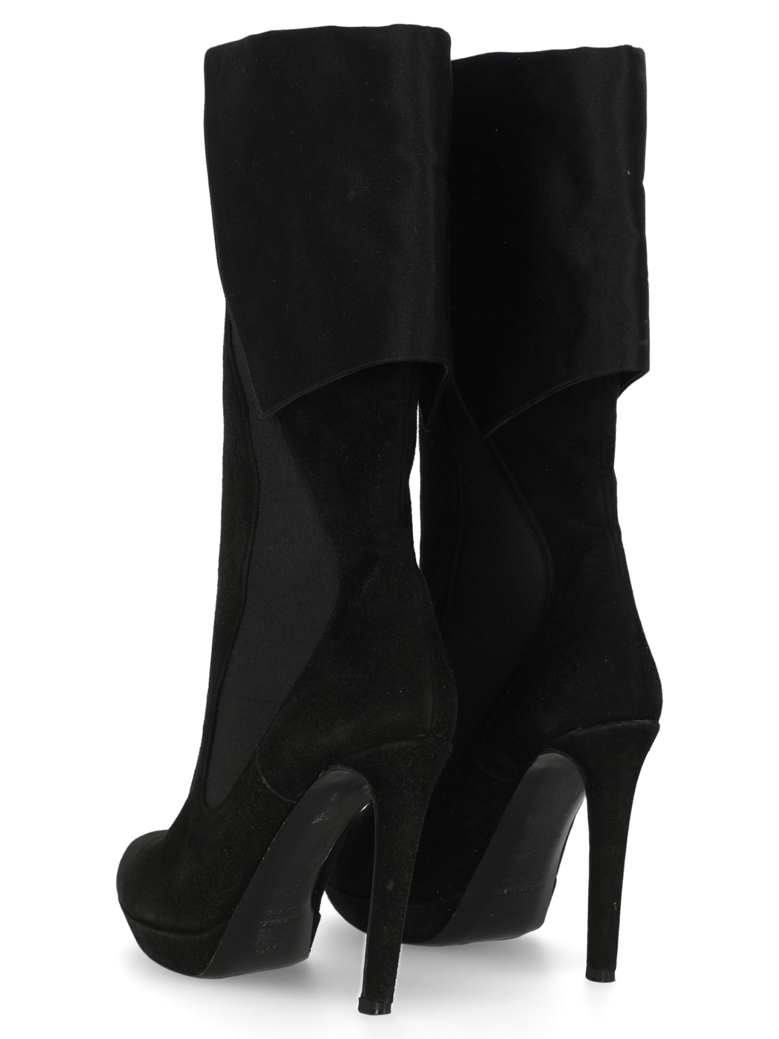 Women's Jil Sander Women  Boots Black Leather IT 37 For Sale