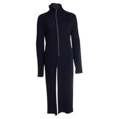 JIL SANDER, wool turtle neck dress in blue