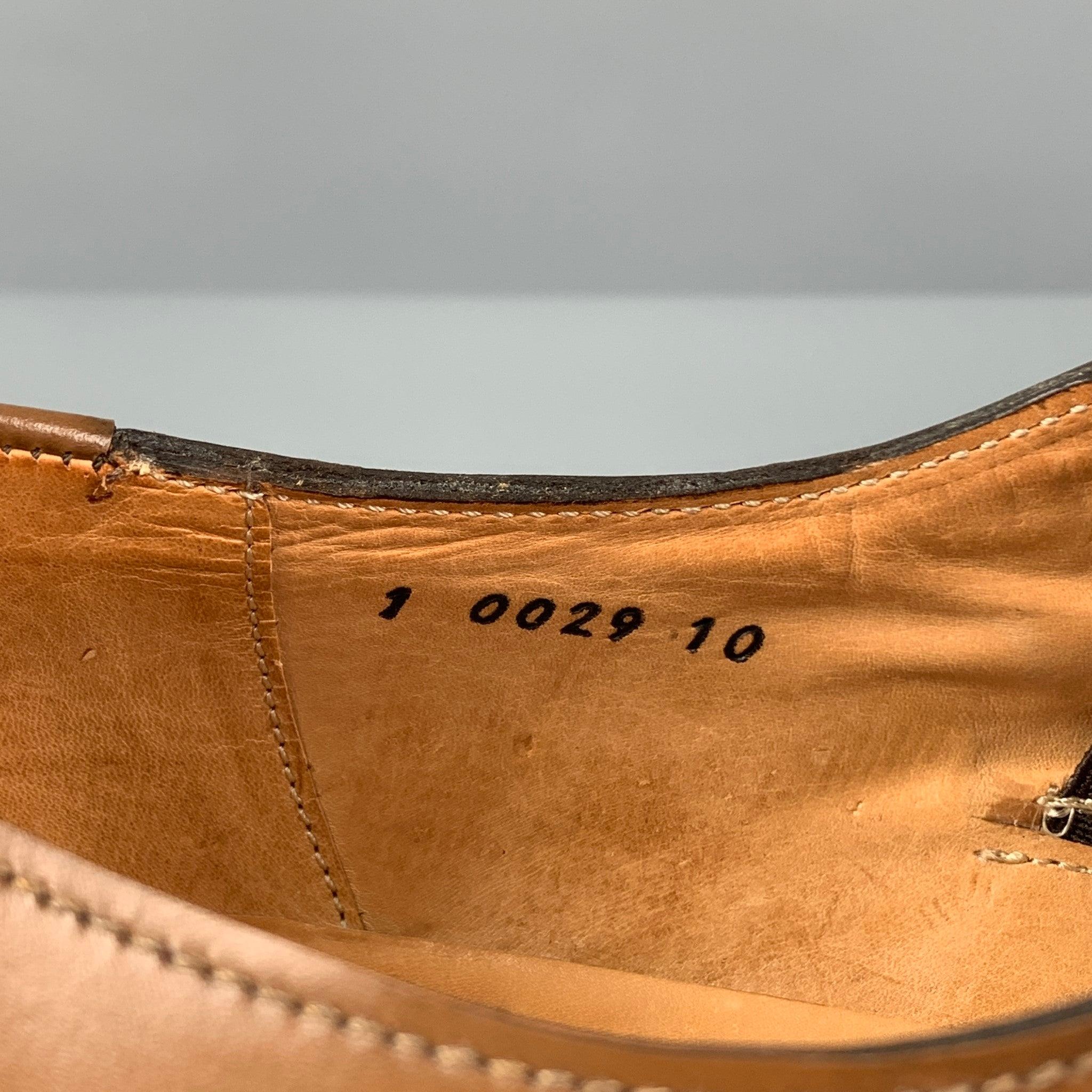 JIL SANDER x RAF SIMONS Size 11 Tan Leather Laceless Dress Shoes For Sale 2