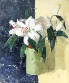 "Lilies" Contemporary Still Life Oil Painting