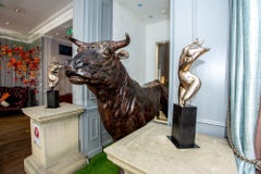 Aphrodite, Highly polished Bronze on bronze base, Jill Berelowitz