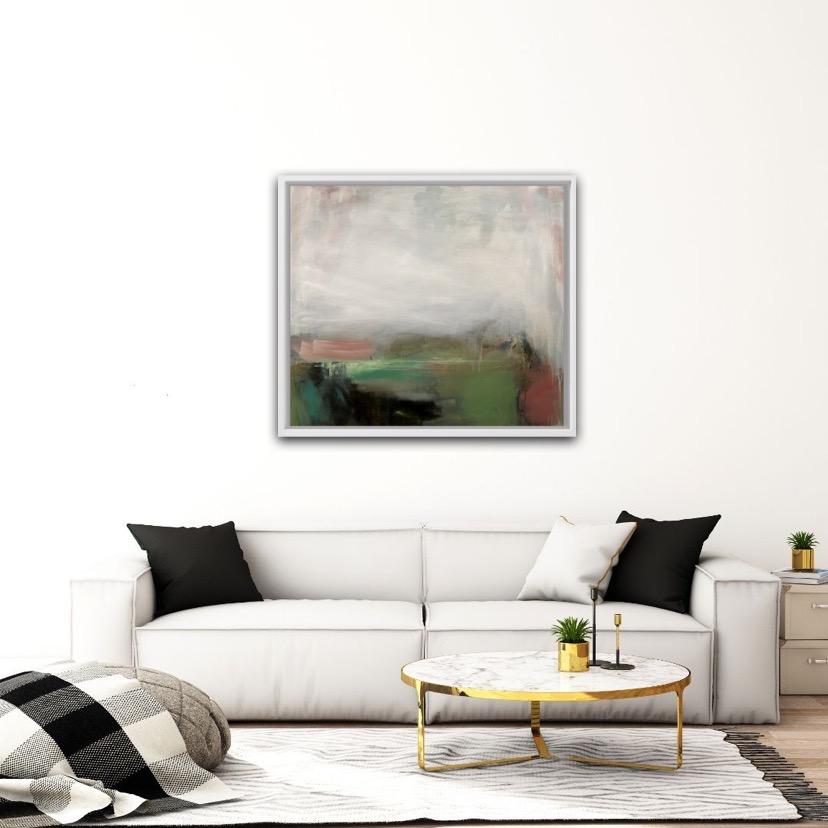 Jill Campbell, Fell Misty Morning, Abstract Landscape Painting, Affordable Art 4