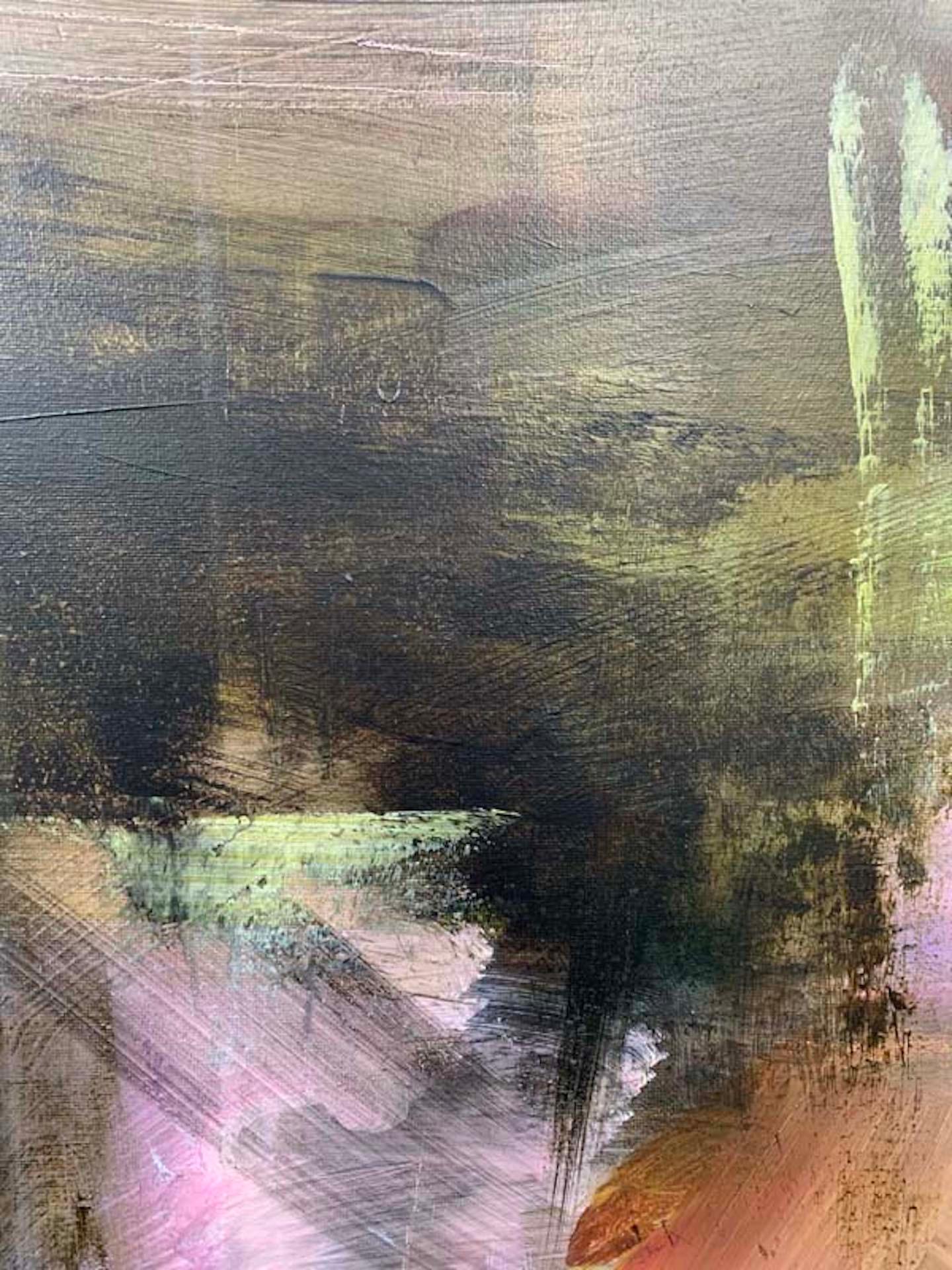 Jill Campbell, Nuages du matin roses, Peinture de paysage originale, Art abordable en vente 1