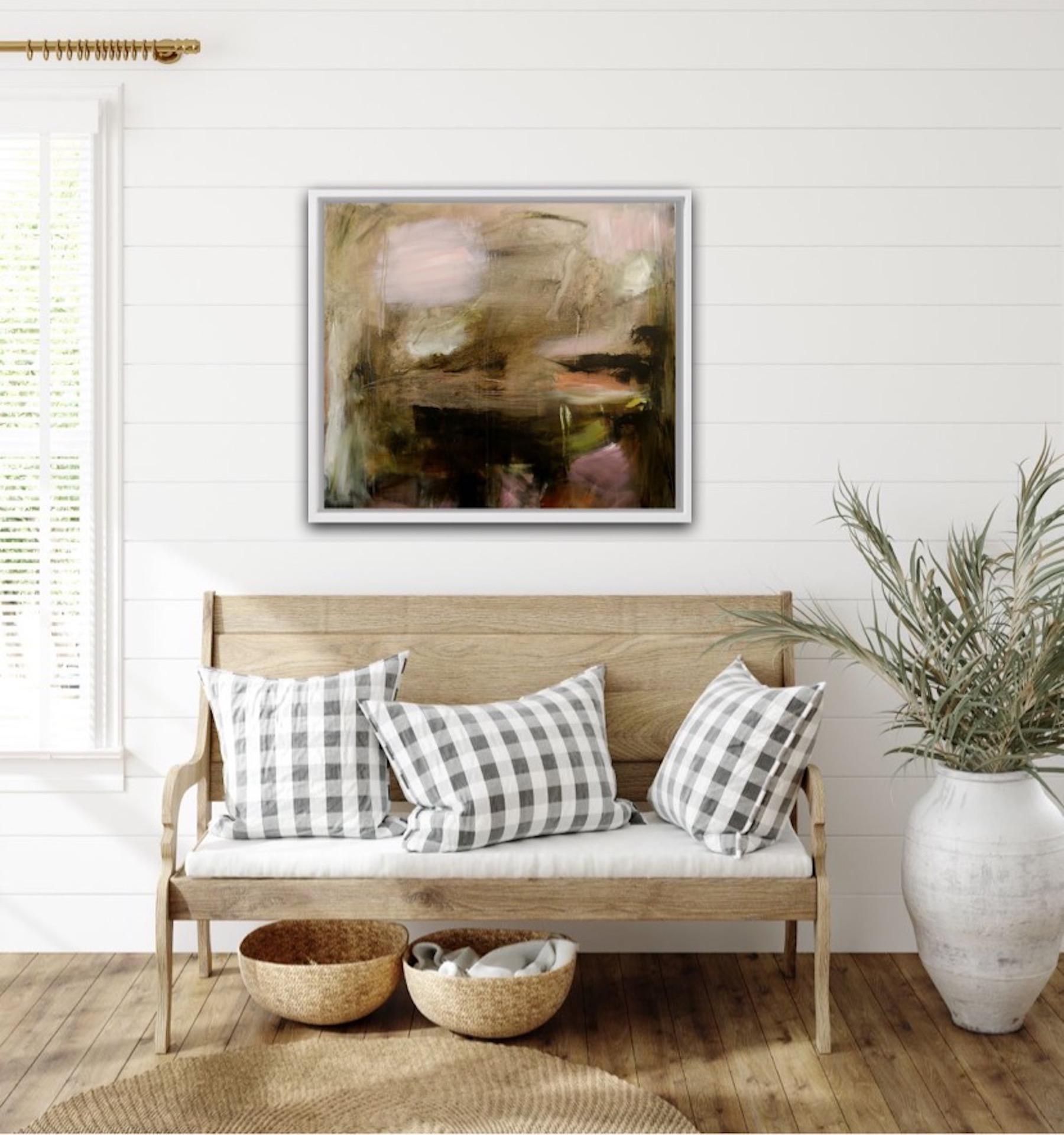 Jill Campbell, Nuages du matin roses, Peinture de paysage originale, Art abordable en vente 4
