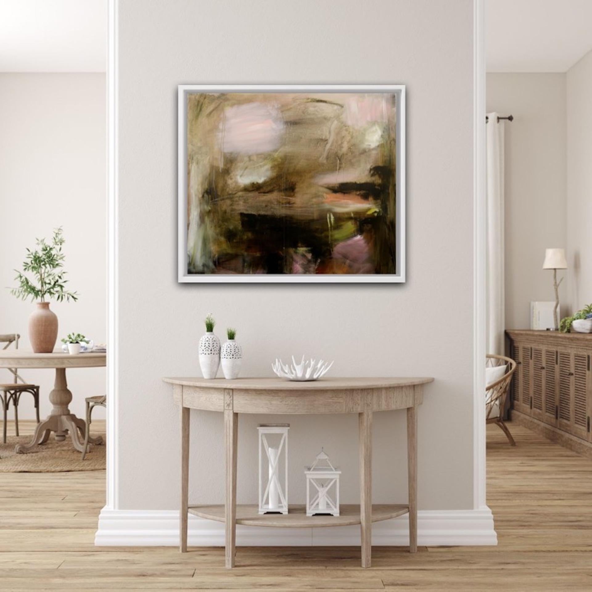 Jill Campbell, Nuages du matin roses, Peinture de paysage originale, Art abordable en vente 5