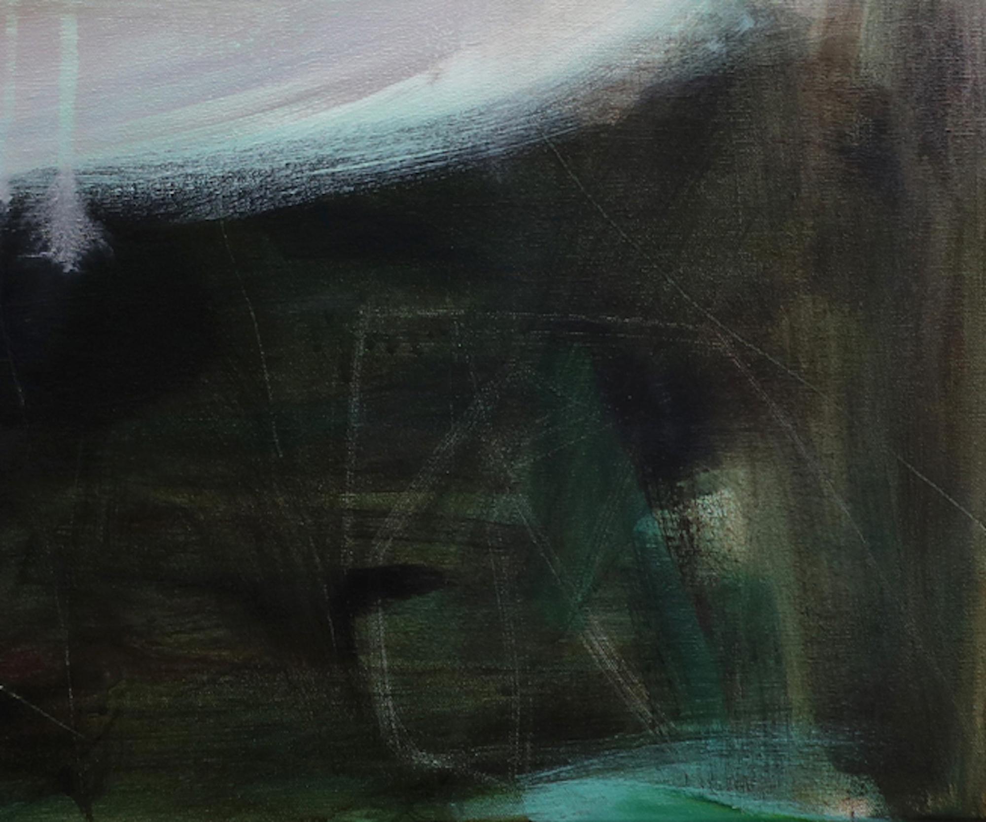 Light Summer Rain, Original Abstract Landscape Painting, Yorkshire Artwork For Sale 4