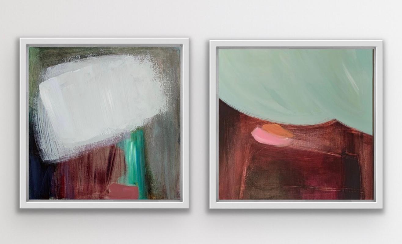 Jill Campell Landscape Painting - Fell 15 and Fell 9 Diptych