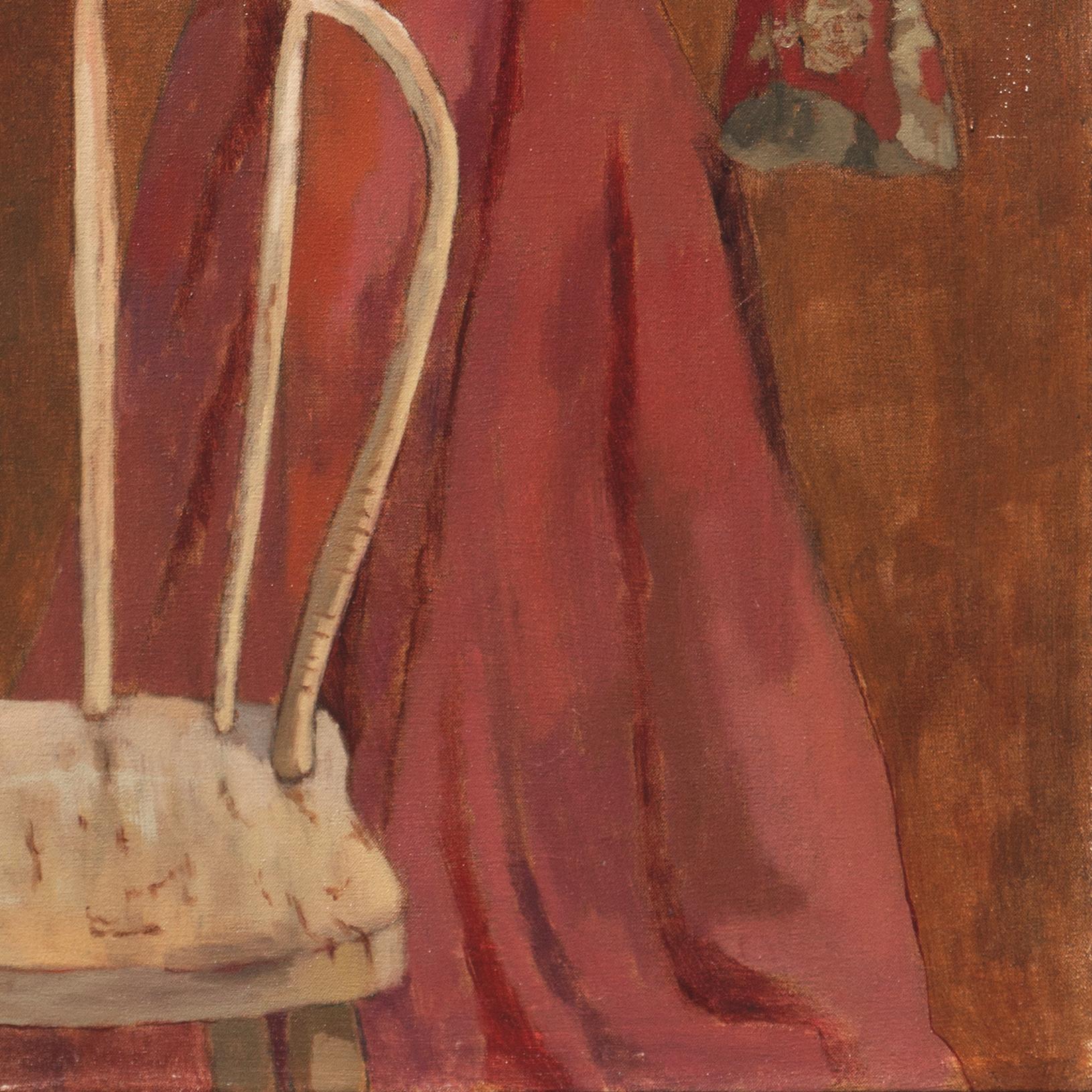 Sedia di bentwood, abito a vita alta', Donna californiana post-impressionista, Sonoma in vendita 2