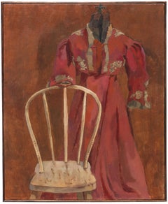 « Bentwood Chair, Robe à taille haute », Femme post-impressionniste californienne, Sonoma