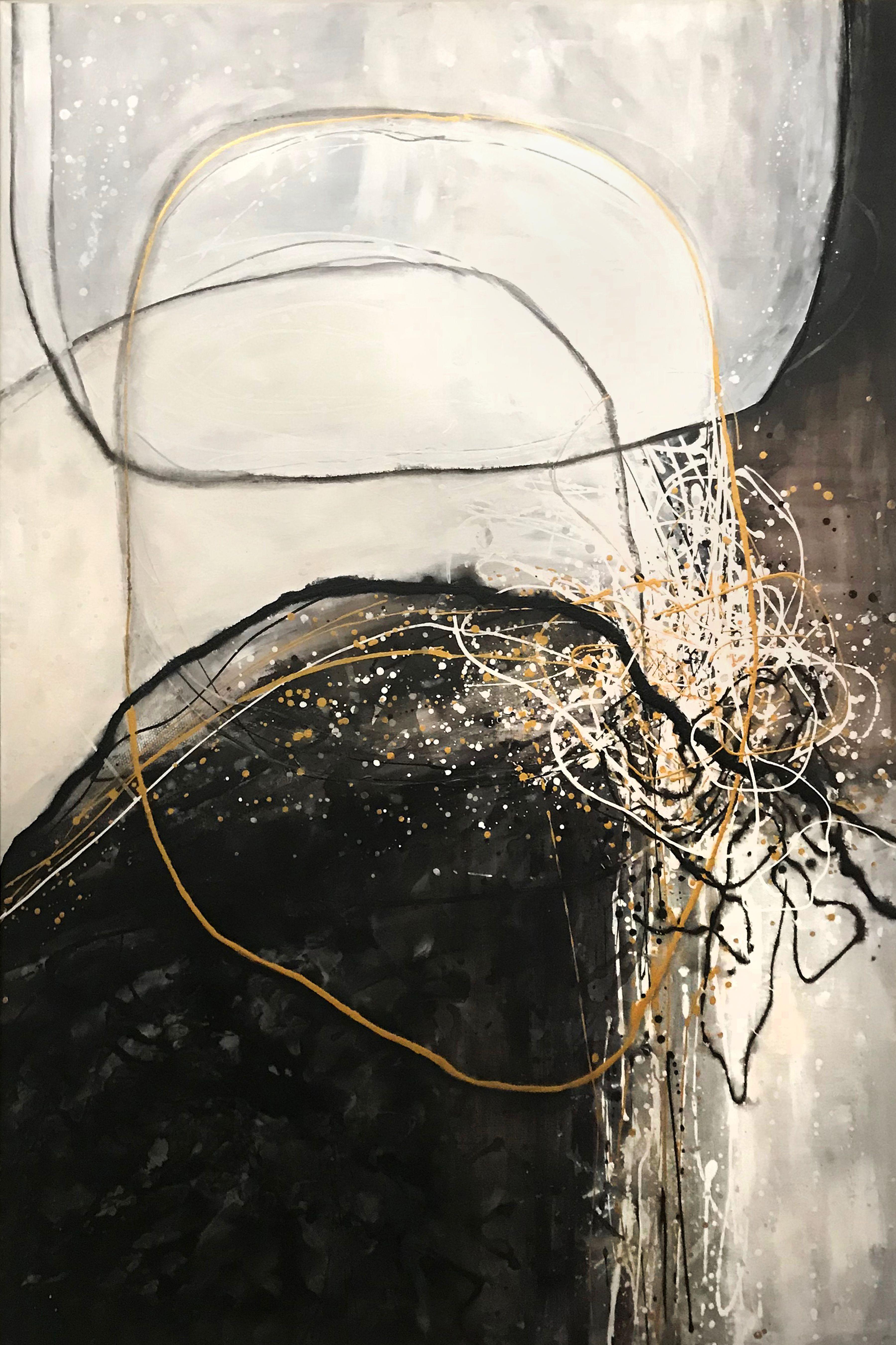 Jill English Abstract Painting - Strength & Fortitude, Painting, Acrylic on Canvas