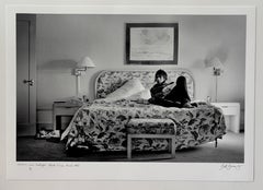 Liam Gallagher Oasis hotel bed by Jill Furmanovsky