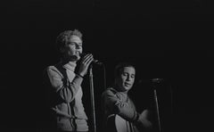 Vintage Simon and Garfunkle Performing at Monterey Pop Festival Fine Art Print
