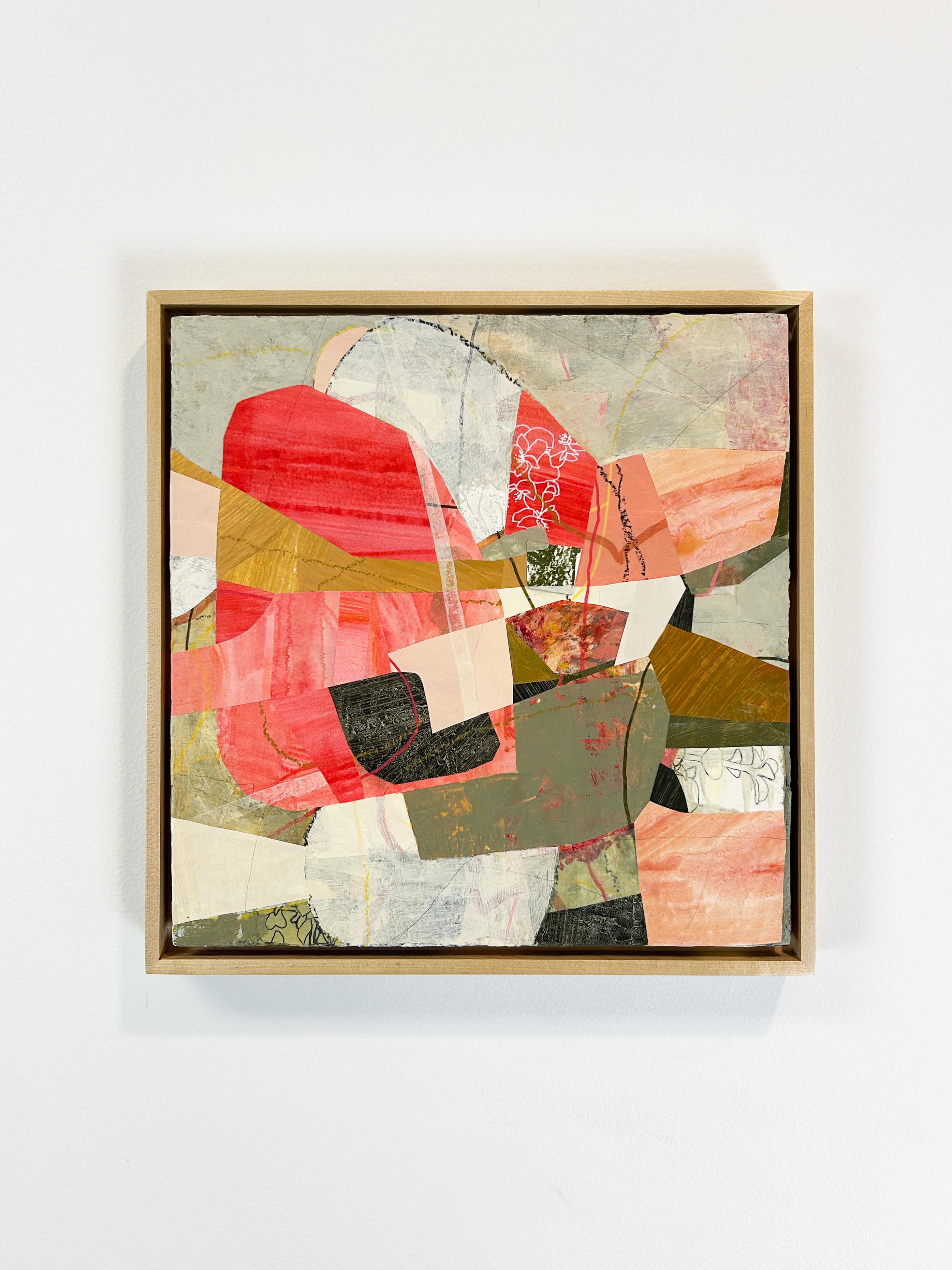 „I Think So Too“, Abstraktes Collage-Gemälde im Angebot 4