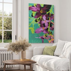 "Passagier", Abstrakte Collage Malerei