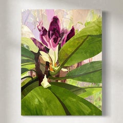 « Shared Space 1 », peinture florale abstraite