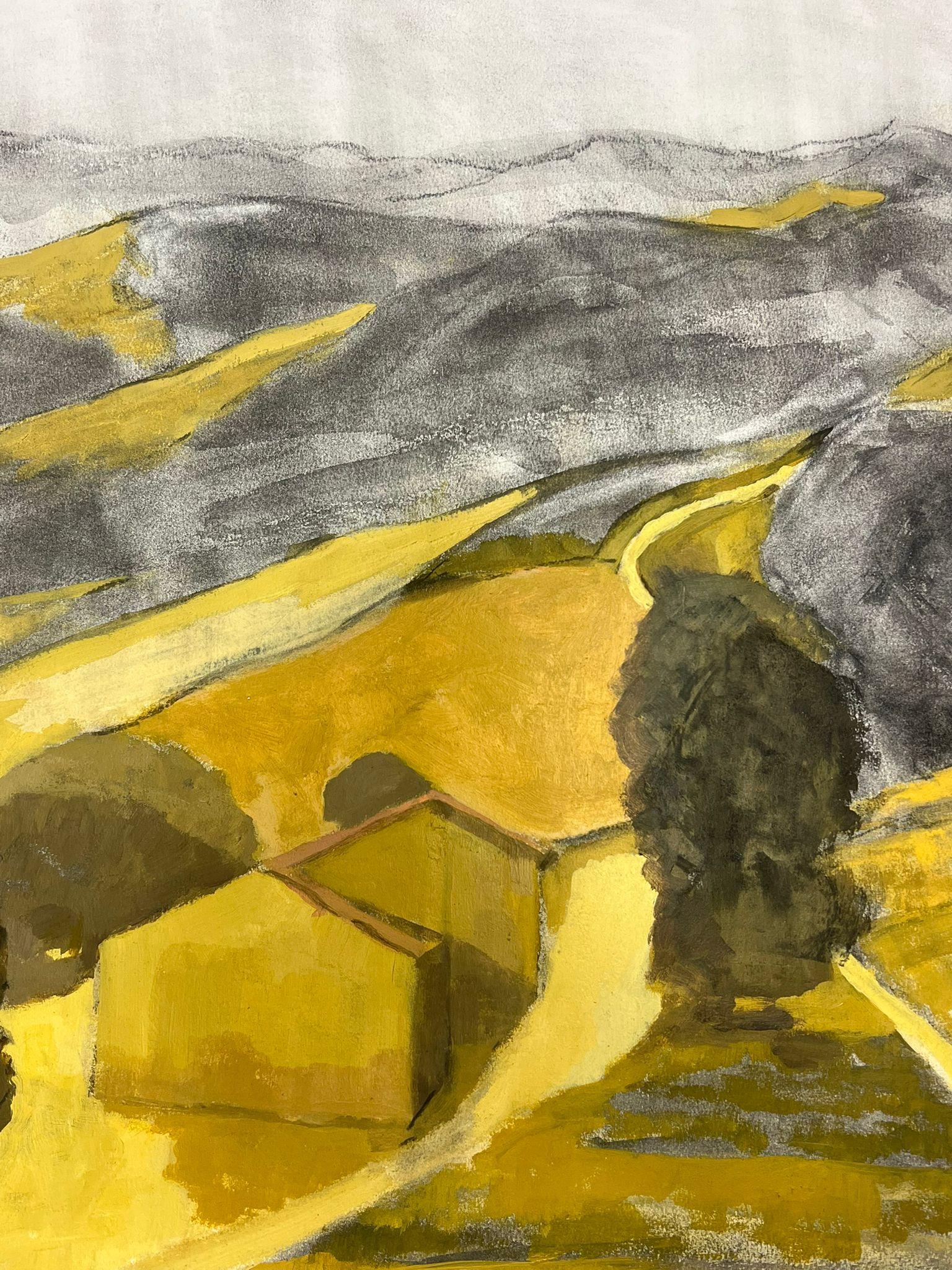 Künstler/Schule: Jill Jackson (britisch, zeitgenössisch)

Titel: Modernistische Landschaft

Medium: Gouache auf Künstlerpapier, ungerahmt 

Gemälde : 19,75 x 28 Zoll

Provenienz: Alle Gemälde dieses Künstlers, die wir besitzen, stammen aus einer