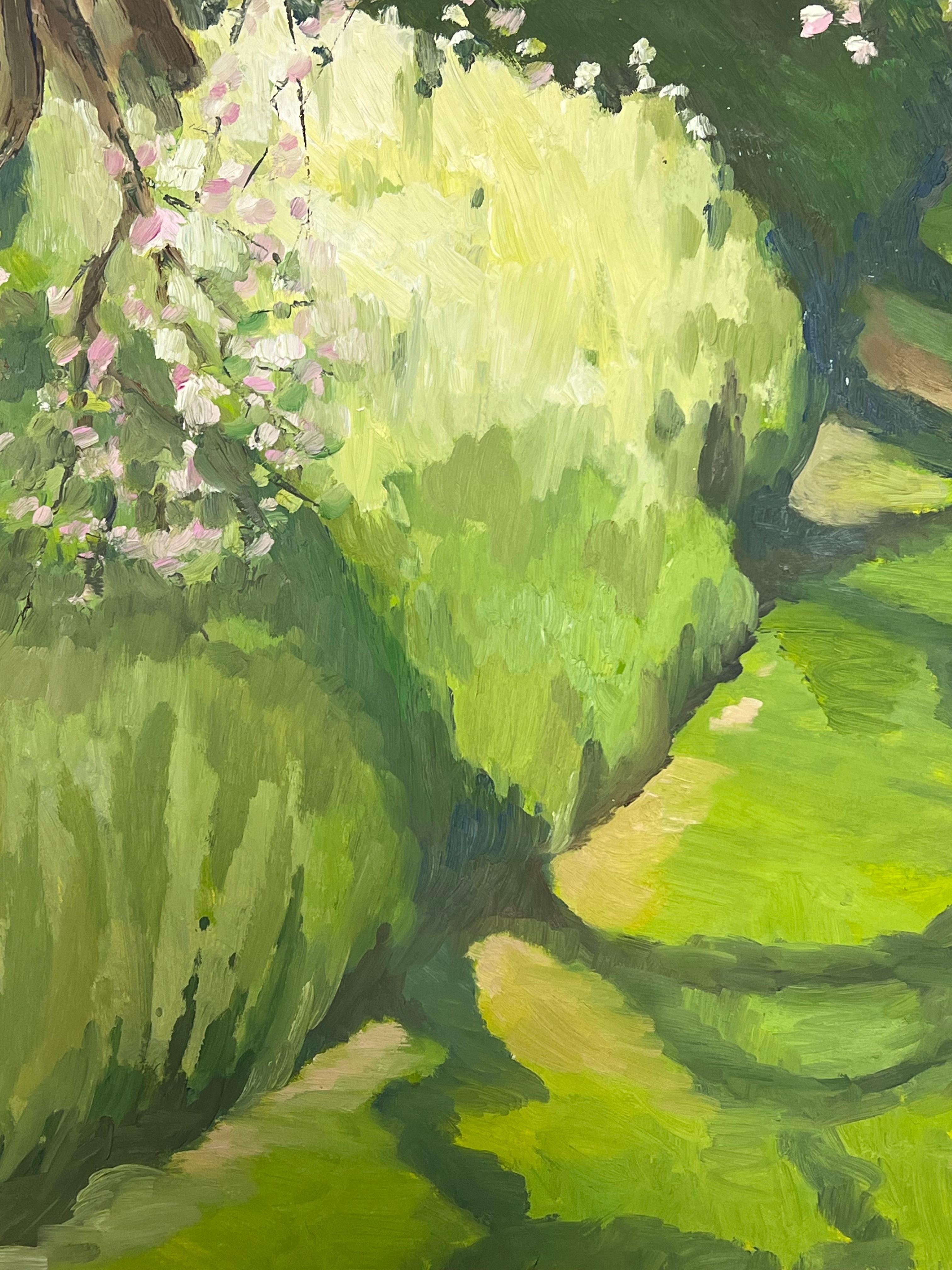 Artista/ Scuola: Jill Jackson (britannica, contemporanea)

Titolo: Sentiero del giardino illuminato dal sole

Medium: gouache su carta d'artista, senza cornice 

Pittura: 25,5 x 18 pollici

Provenienza: tutti i quadri che abbiamo di questo artista