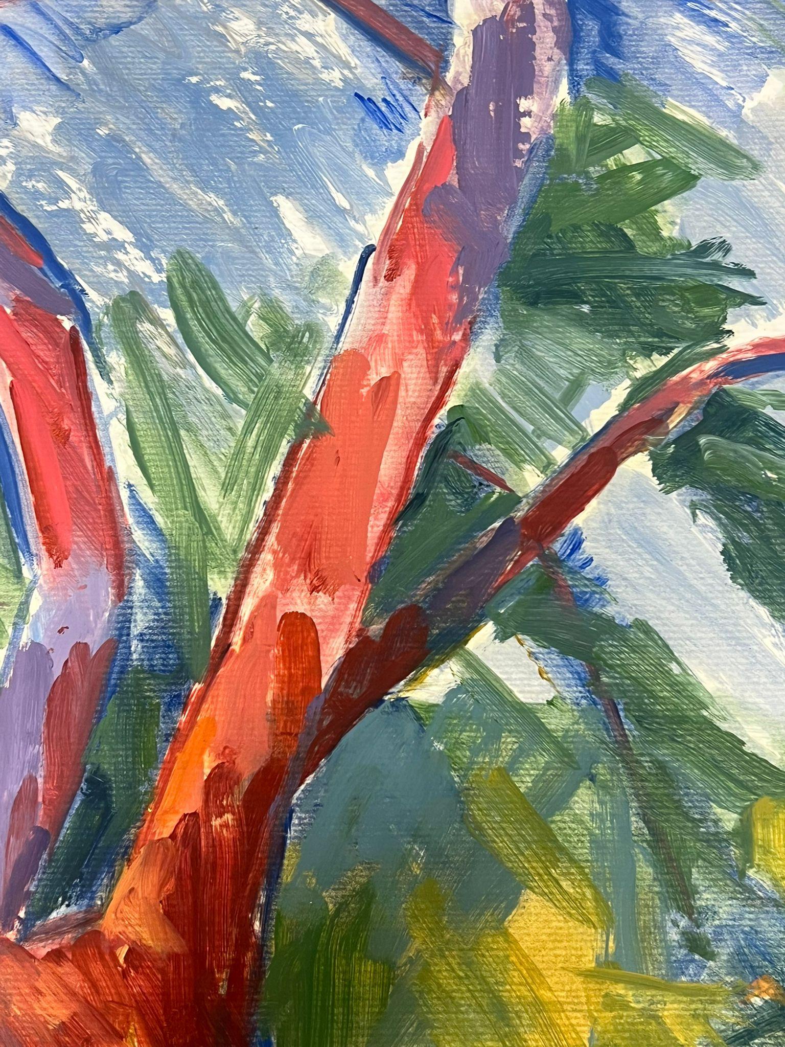 Artist/ School: Jill Jackson (British, contemporary)

Title: Expressionist Landscape

Medium: gouache on artist paper, unframed 

Painting : 20 x 15 inches

Provenance: all the paintings we have by this artist have come from a private collection in