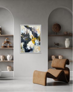 Piega da destra,  Pittura, Astratto, Blu, Acrilico