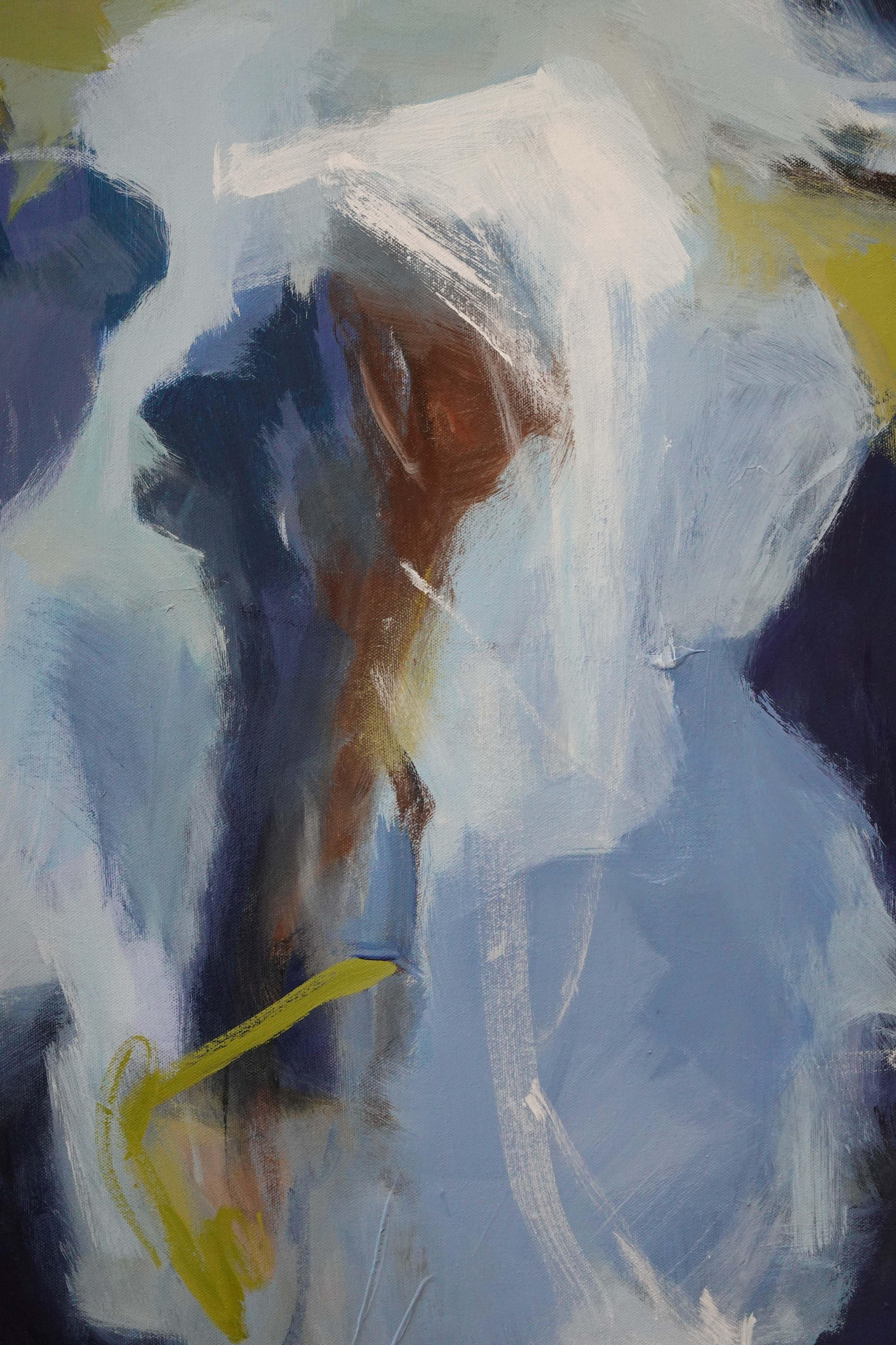 Sounds of Serenity, Painting, Abstract, Blue, Acrylic Painting, Abstract Art For Sale 3