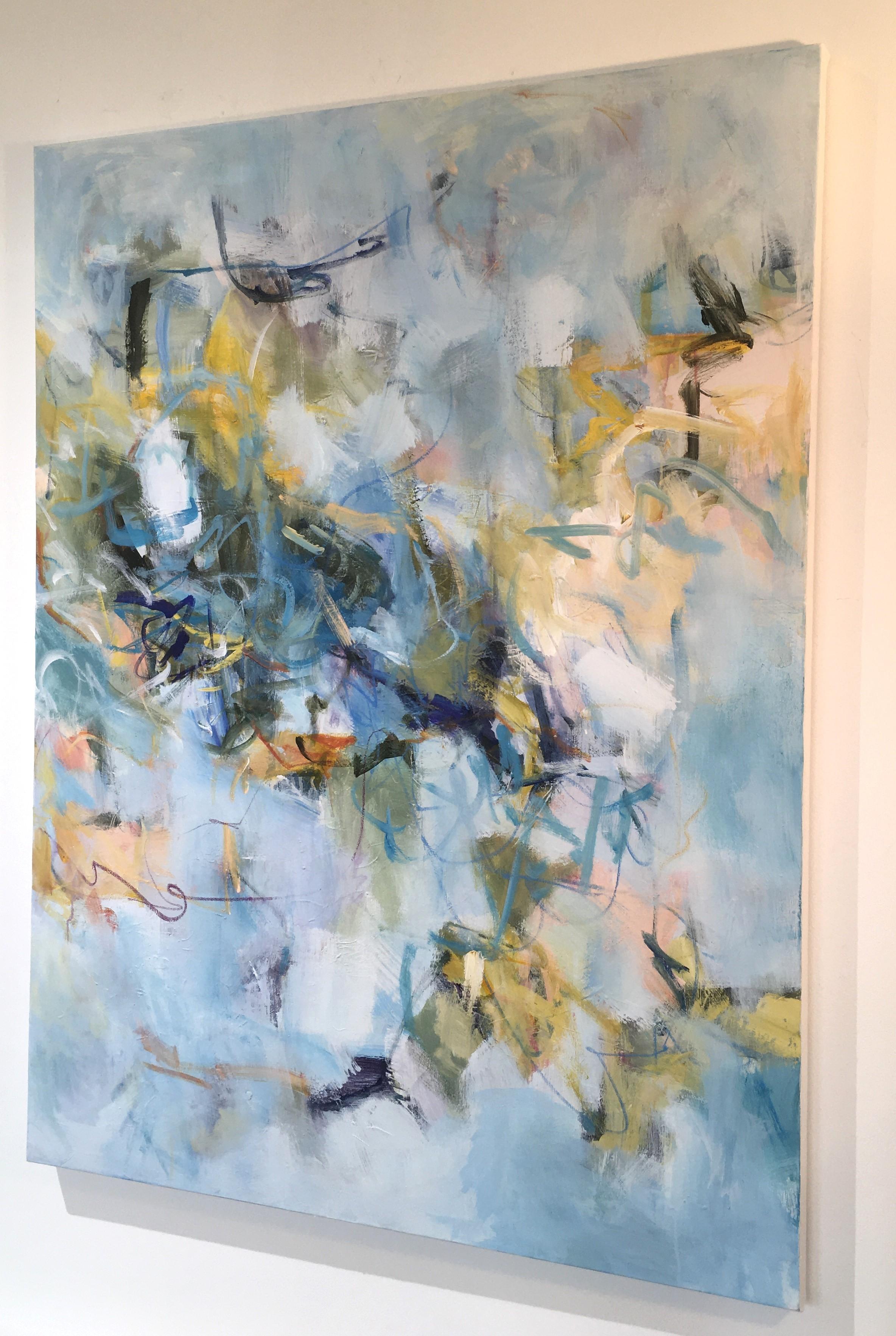 Surround by Water - Abstract Painting by Jill Morton