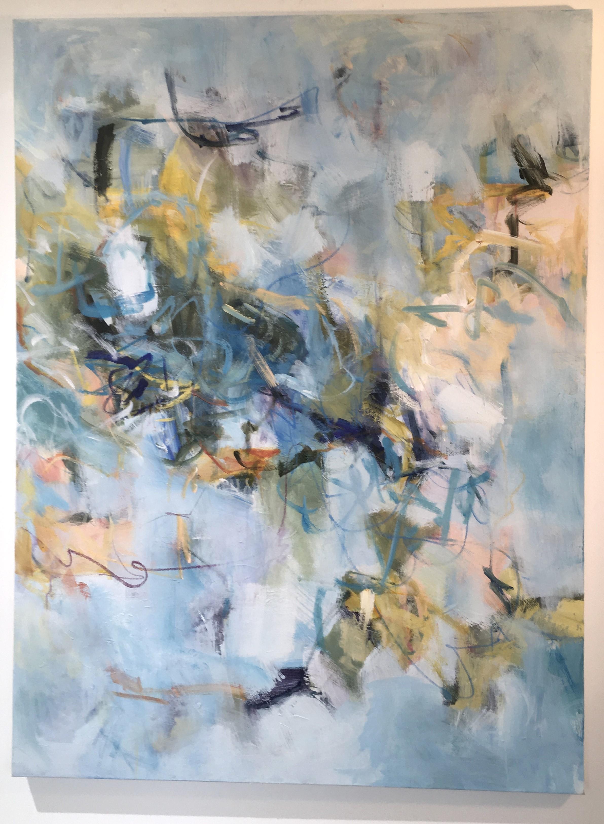 Jill Morton Abstract Painting - Surround by Water