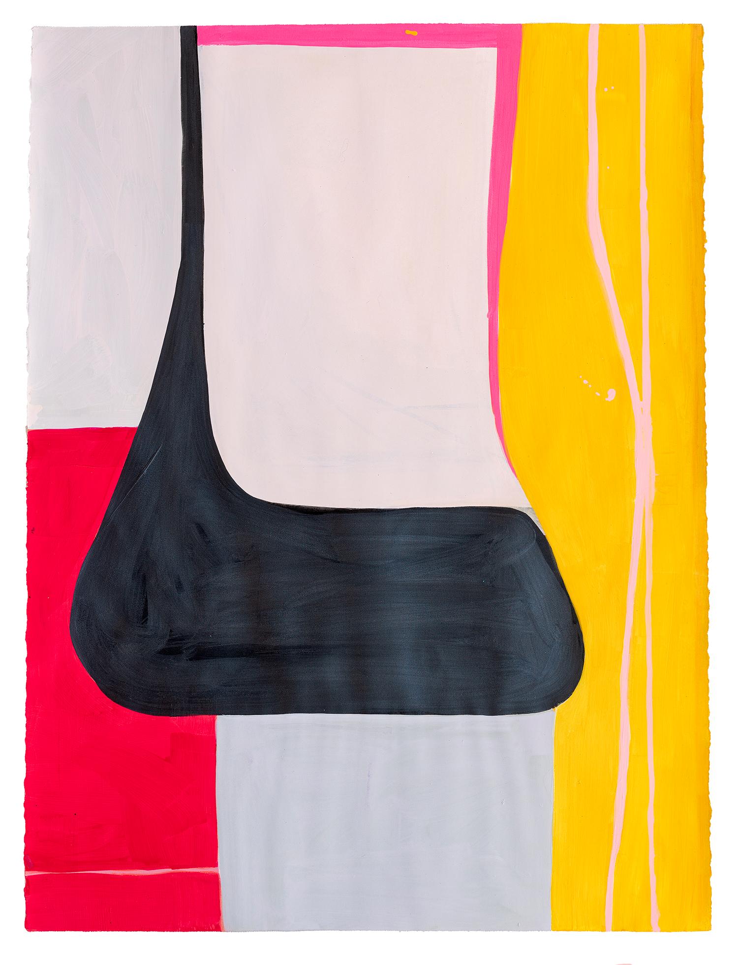 Jill Moser Abstract Drawing - "NY 6.24" 2024 gouache on watercolor paper