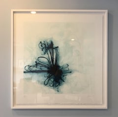 Acrobat de Jill Moser ( sérigraphie abstraite bleu marine)